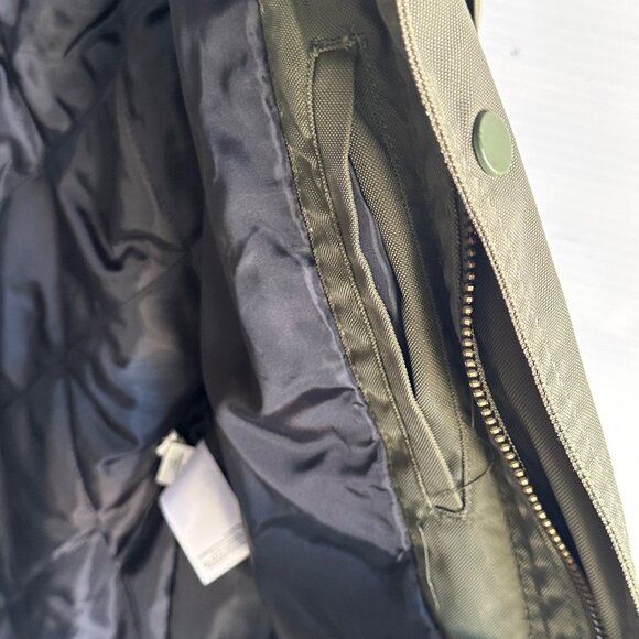 Banana Republic Mens Parka Jacket Olive Green Hooded Size M - Picture 14 of 15